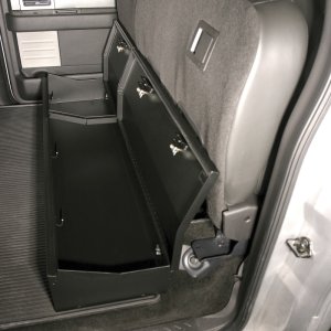 Ford F-150 Underseat Storage Box - Tuffy Products - Full Length W/ Keyed Lock - Black - `09-`14